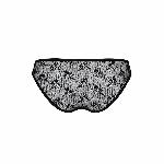Трусики-сліпи з мереживною сіточкою Passion DINA THONG XXL/XXXL, black - мініатюра 2