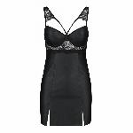 Бебі-дол з еко-шкіри та мережива Passion LOONA CHEMISE L/XL, black - мініатюра 3