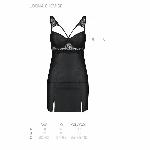 Бебі-дол з еко-шкіри та мережива Passion LOONA CHEMISE L/XL, black - мініатюра 2