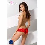 Трусики-бразиліана з квіткового мережива Passion RAJA THONG XXL/XXXL, red - мініатюра 4