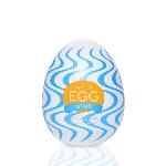 Мастурбатор-яйце Tenga Egg Wind із зиґзаґоподібним рельєфом - мініатюра 1