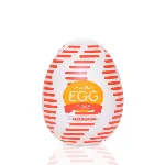 Мастурбатор-яйце Tenga Egg Tube, рельєф з поздовжніми лініями - мініатюра 1