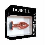 Металева анальна пробка із прикрасою у вигляді кристалу Dorcel - Diamond Plug Rose Gold S - мініатюра 5