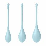 Набір йоні намистин Satisfyer Yoni Power 2 Light Blue, диаметр 2-2,5-3см, вес 22-44-73гр - мініатюра 4