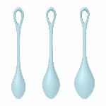 Набір йоні намистин Satisfyer Yoni Power 2 Light Blue, диаметр 2-2,5-3см, вес 22-44-73гр - мініатюра 3