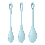 Набір йоні намистин Satisfyer Yoni Power 2 Light Blue, диаметр 2-2,5-3см, вес 22-44-73гр - мініатюра 1