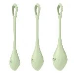 Набір йоні-намистин Satisfyer Yoni Power 2 Light Green, діаметр 2-2,5-3 см, маса 22-44-73 г - мініатюра 1