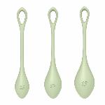 Набір йоні-намистин Satisfyer Yoni Power 2 Light Green, діаметр 2-2,5-3 см, маса 22-44-73 г - мініатюра 3