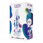 Прозорий фалоімітатор Alive Jelly Dildo Lusty, ТПЕ, присоска, діаметр 3,2см, довжина 18см - мініатюра 2