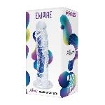 Прозорий фалоімітатор Alive Jelly Dildo Empire, ТПЕ, присоска, діаметр 4,3см, довжина 19,3см - мініатюра 2