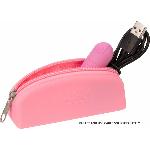 Сумка для зберігання секс-іграшок PowerBullet - Silicone Storage Zippered Bag Pink - мініатюра 4