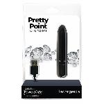Віброкуля PowerBullet - Pretty Point Rechargeable Bullet Black - мініатюра 3
