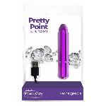 Віброкуля PowerBullet - Pretty Point Rechargeable Bullet Purple - мініатюра 2