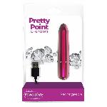 Віброкуля PowerBullet - Pretty Point Rechargeable Bullet Pink - мініатюра 3