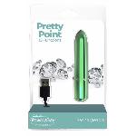 Віброкуля PowerBullet - Pretty Point Rechargeable Bullet Teal - мініатюра 2