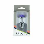 Металева анальна пробка Lux Active з трояндою - Rose Anal Plug - Purple, віброкуля в подарунок - мініатюра 5