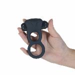 Подвійне ерекційне кільце з вібрацією Lux Active-Triad - Vibrating Dual Cock Ring, пульт ДК - мініатюра 8