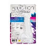 Прозорий фалоімітатор на присосці ADDICTION — Clear Dildo with Balls 7″, віброкуля в подарунок - мініатюра 3