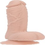 Реалістичний фалоімітатор на присосці ADDICTION — Mark 7,5″ Dildo With Balls, Beige - мініатюра 1