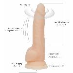Фалоімітатор з вібрацією та ротацією Naked ADDICTION James 8″ Rotating & Vibrating Dong, пульт ДК - мініатюра 7
