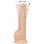 Фалоімітатор з вібрацією та ротацією Naked ADDICTION James 8″ Rotating & Vibrating Dong, пульт ДК - мініатюра 9