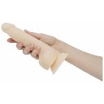 Фалоімітатор з пульсацією Naked ADDICTION Dominic 9″ Vanilla, пульт ДК, діаметр 4,2 см - мініатюра 5