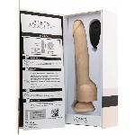 Фалоімітатор з пульсацією Naked ADDICTION Dominic 9″ Vanilla, пульт ДК, діаметр 4,2 см - мініатюра 4