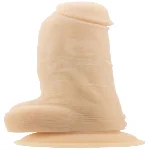 Фалоімітатор з пульсацією Naked ADDICTION Dominic 9″ Vanilla, пульт ДК, діаметр 4,2 см - мініатюра 1