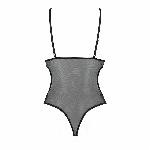 Боді з ажурним ліфом Passion CHRISTA BODY L/XL, black - мініатюра 3