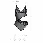 Боді з ажурним ліфом Passion CHRISTA BODY S/M, black - мініатюра 3