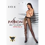 Колготки з відкритим доступом, контрастна лінія Passion TIOPEN 010 3/4 (20 den), black - мініатюра 3