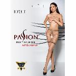 Тілесні колготки з відкритим доступом, контрастні шортики Passion TIOPEN 011 3/4 (20 den), beige - мініатюра 3