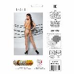 Тілесні колготки з відкритим доступом, контрастні шортики Passion TIOPEN 011 3/4 (20 den), beige - мініатюра 2