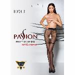 Колготки з відкритим доступом, контрастні шортики Passion TIOPEN 011 1/2 (20 den), black - мініатюра 3