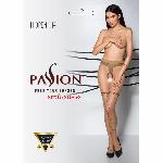 Тілесні колготки з відкритим доступом, імітація панчіх Passion TIOPEN 014 1/2 (20 den), beige - мініатюра 3