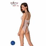 Боді з ажурним декором та відкритим кроком Passion URSULA BODY XXL/XXXL, white - мініатюра 5