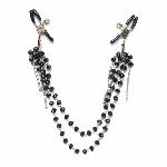 Затискач для сосків Art of Sex - Nipple clamps Sexy Jewelry Black - мініатюра 1