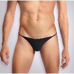 Чоловічі трусики XS-2XL з силіконовою анальною пробкою Art Sex - Sexy Panties plug size S Black - мініатюра 2