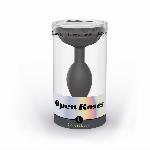 Силіконова анальна пробка Love To Love OPEN ROSES L SIZE - BLACK ONYX - мініатюра 3