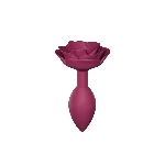Силіконова анальна пробка Love To Love OPEN ROSES M SIZE - PLUM STAR - мініатюра 1