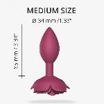 Силіконова анальна пробка Love To Love OPEN ROSES M SIZE - PLUM STAR - мініатюра 5
