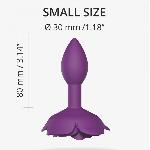 Силіконова анальна пробка Love To Love OPEN ROSES S SIZE - PURPLE RAIN - мініатюра 4