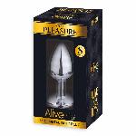 Металева анальна пробка з кристалом Alive Mini Metal Butt Plug Red S - мініатюра 2