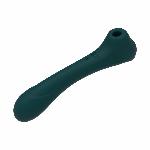 Вібратор та вакуумний кліторальний стимулятор 2-в-1 Alive Quiver Teal оновлена ​​модель - мініатюра 3