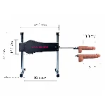 Смарт секс-машина Lovense Sex Machine, два штоки та фалоімітатори, можна для вебкаму - мініатюра 13