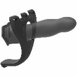 Страпон унісекс Doc Johnson Body Extensions – Be Aroused, вібрація, пульт керування, порожня насадка - мініатюра 7