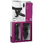 Страпон унісекс Doc Johnson Body Extensions – Be Risque, вібрація, пульт керування, порожня насадка - мініатюра 2