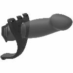 Страпон унісекс Doc Johnson Body Extensions – Be Risque, вібрація, пульт керування, порожня насадка - мініатюра 7