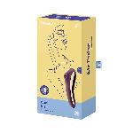 Вакуумний стимулятор з вібрацією Satisfyer Dual Kiss Wine Red - мініатюра 2