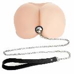 Силіконова анальна пробка Art of Sex Metal Anal Plug with Leash size L з повідцем Black - мініатюра 2